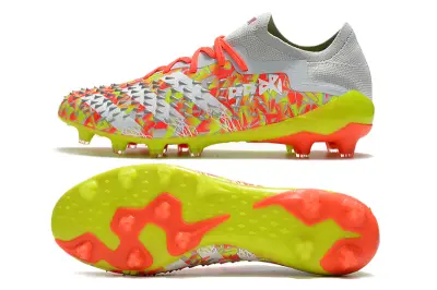 Adidas Predator Freak.1 FG - Gray/Neon Yellow/Coral Pink