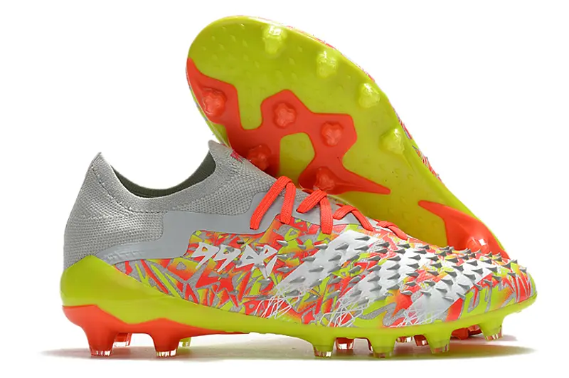 Adidas Predator Freak.1 FG - Gray/Neon Yellow/Coral Pink