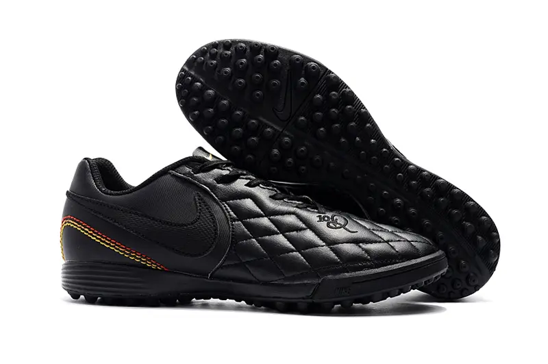 Nike Tiempo Ligera 4 10R TF - Black/Shadow Black/Flame Red