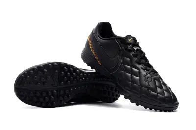 Nike Tiempo Ligera 4 10R TF - Black/Shadow Black/Flame Red
