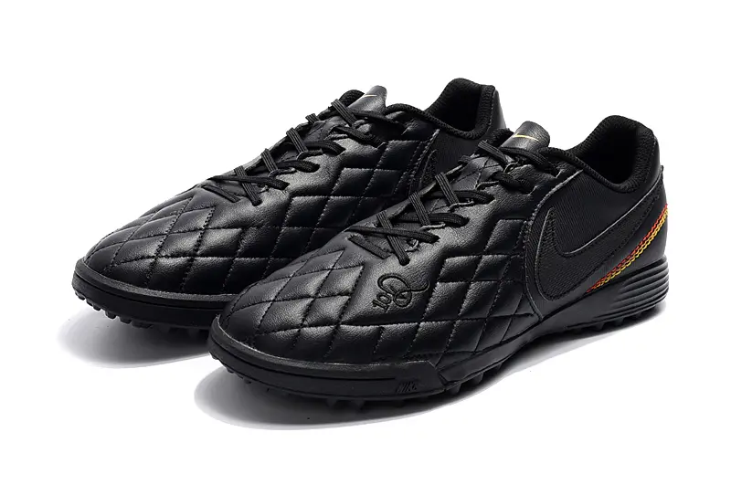 Nike Tiempo Ligera 4 10R TF - Black/Shadow Black/Flame Red