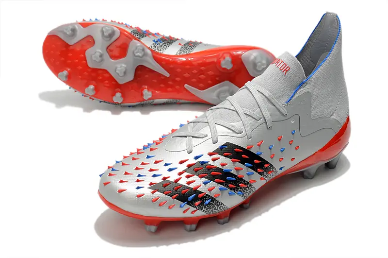 Adidas Predator Freak.1 FG - Grey/Fiery Red/Nebula Blue