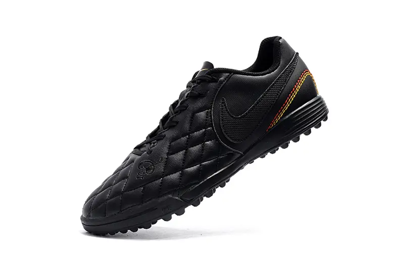 Nike Tiempo Ligera 4 10R TF - Black/Shadow Black/Flame Red