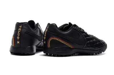 Nike Tiempo Ligera 4 10R TF - Black/Shadow Black/Flame Red