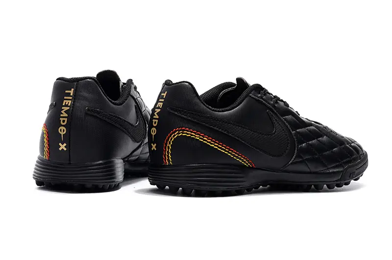 Nike Tiempo Ligera 4 10R TF - Black/Shadow Black/Flame Red