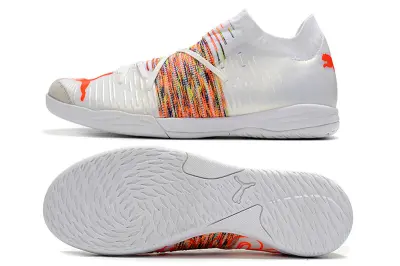 Neymar x Puma Future Z 1.1 IC - White/Vibrant Orange/Multi-Color