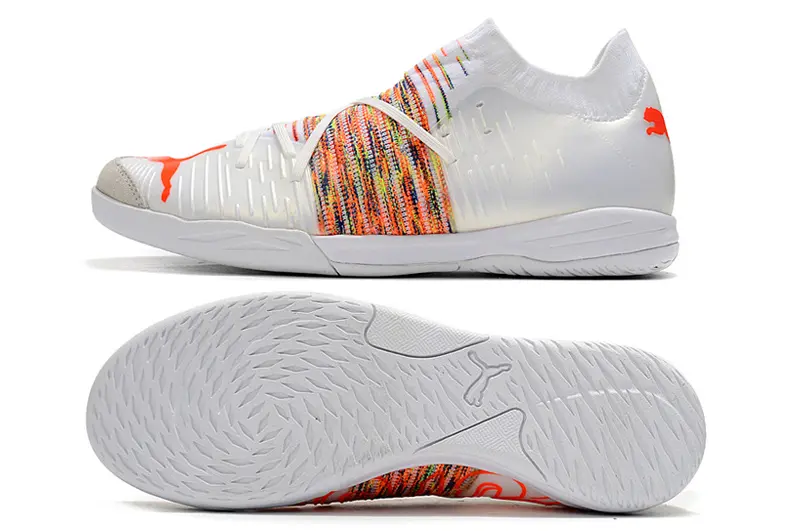Neymar x Puma Future Z 1.1 IC - White/Vibrant Orange/Multi-Color