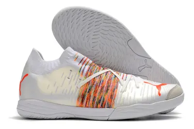 Neymar x Puma Future Z 1.1 IC - White/Vibrant Orange/Multi-Color