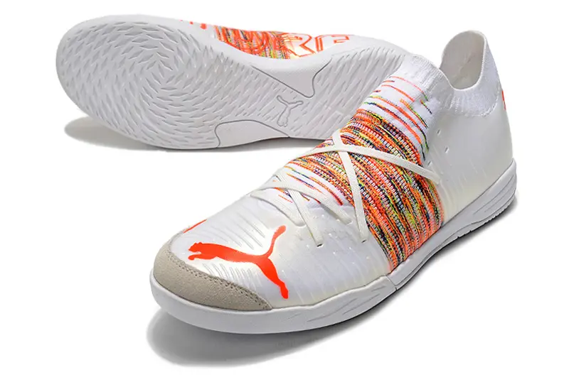 Neymar x Puma Future Z 1.1 IC - White/Vibrant Orange/Multi-Color
