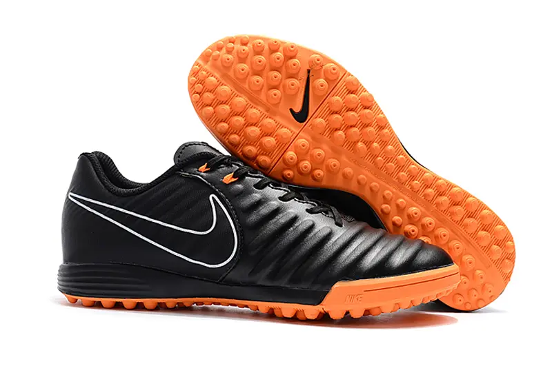Nike Tiempo Ligera 4 TF - Black/Vibrant Orange/Classic Black
