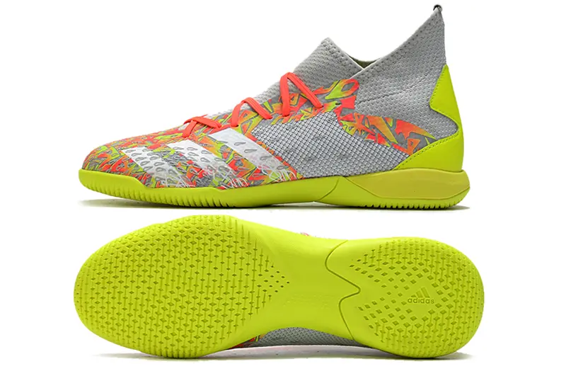 Adidas Predator Freak.3 IC - Grey/Vivid Yellow/Fluo Red