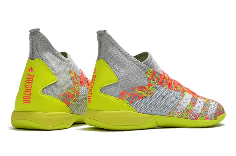 Adidas Predator Freak.3 IC - Grey/Vivid Yellow/Fluo Red