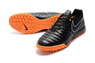 Nike Tiempo Ligera 4 TF - Black/Vibrant Orange/Classic Black
