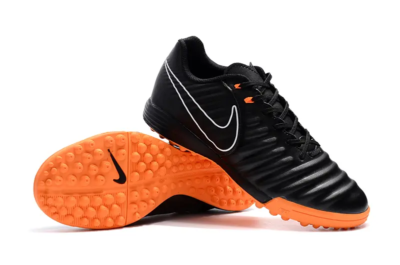 Nike Tiempo Ligera 4 TF - Black/Vibrant Orange/Classic Black