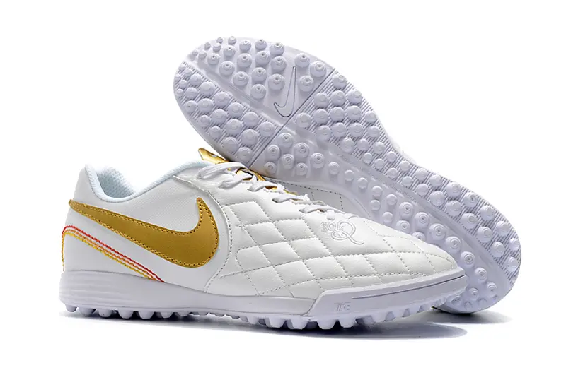 Nike Tiempo Ligera 4 10R TF - White/Gold Accent/White Base