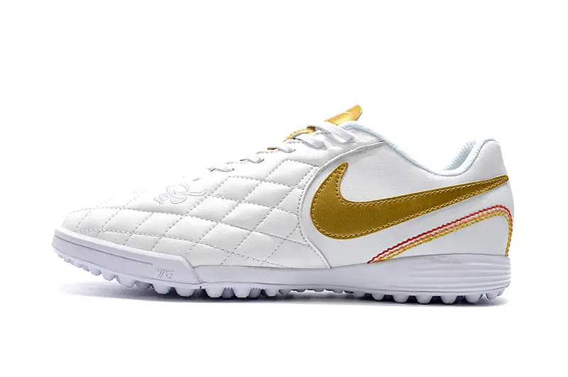 Nike Tiempo Ligera 4 10R TF - White/Gold Accent/White Base