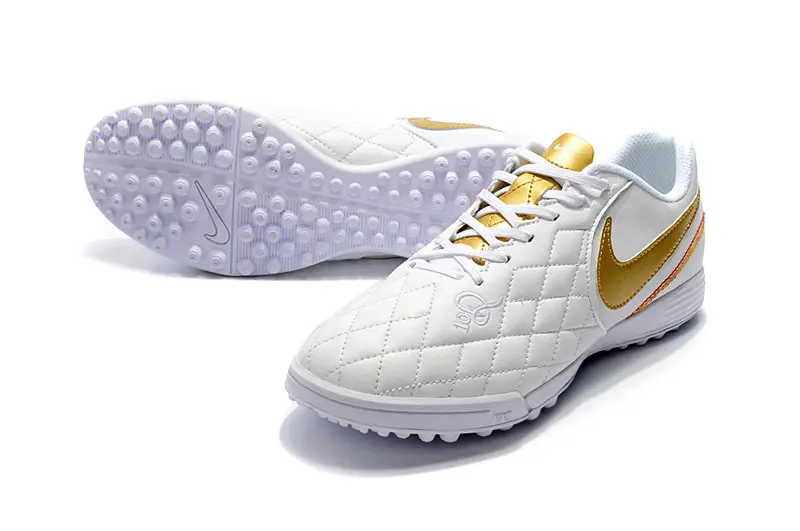 Nike Tiempo Ligera 4 10R TF - White/Gold Accent/White Base