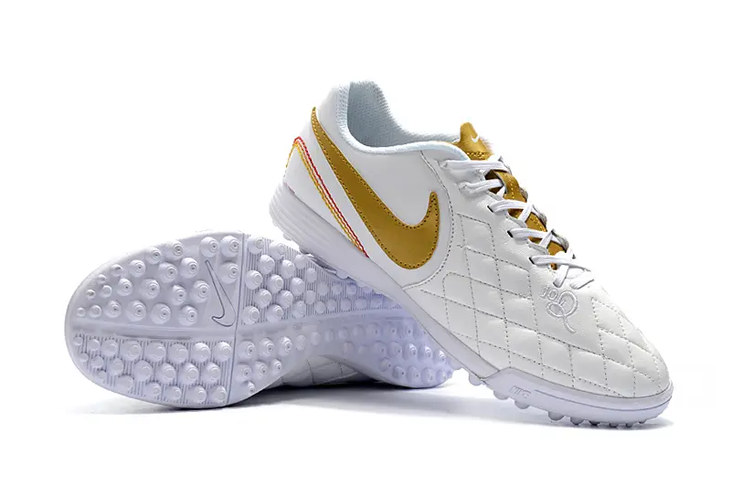 Nike Tiempo Ligera 4 10R TF - White/Gold Accent/White Base