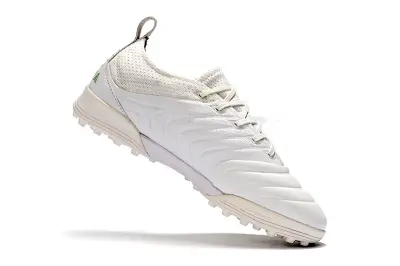 Adidas Copa 19.1 TF - White/Green Accents/Fresh White
