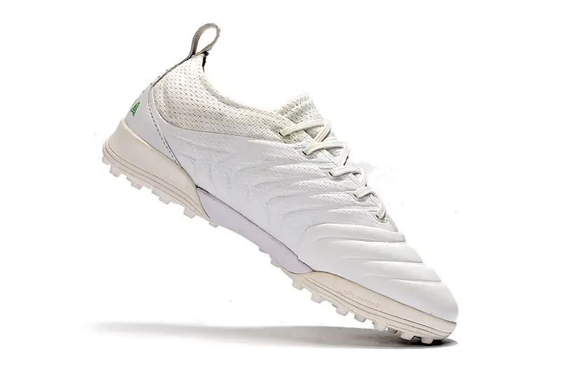Adidas Copa 19.1 TF - White/Green Accents/Fresh White