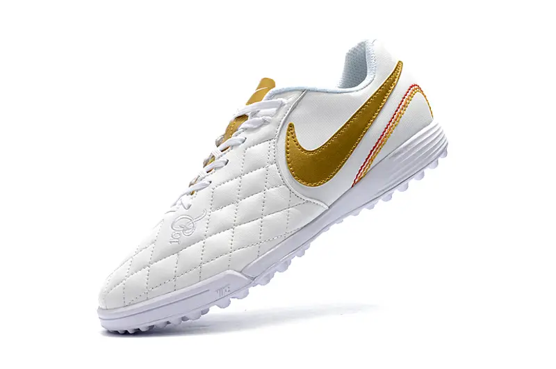 Nike Tiempo Ligera 4 10R TF - White/Gold Accent/White Base