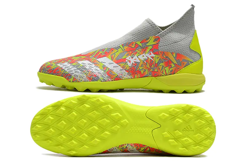 Adidas Predator Freak.3 Laceless TF - Yellow/Vibrant Lime/Neon Orange