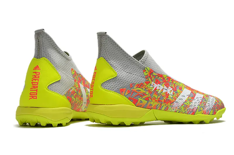 Adidas Predator Freak.3 Laceless TF - Yellow/Vibrant Lime/Neon Orange