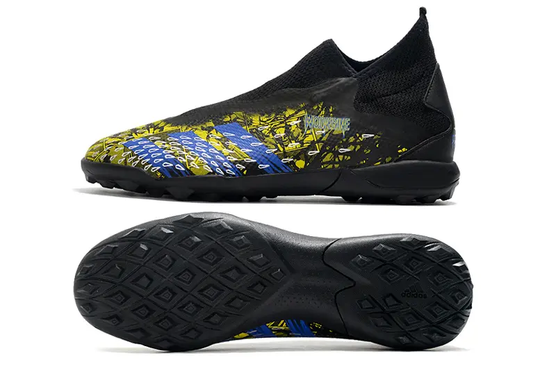 Adidas Predator Freak.3 Laceless TF - Black/Marvel Blue/Lightning Yellow