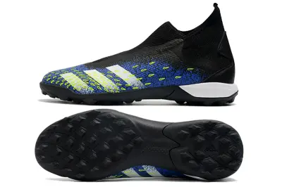 Adidas Predator Freak.3 Laceless TF - Black/Electric Blue/Lime Green