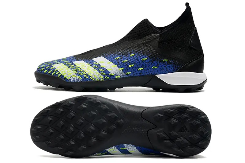 Adidas Predator Freak.3 Laceless TF - Black/Electric Blue/Lime Green