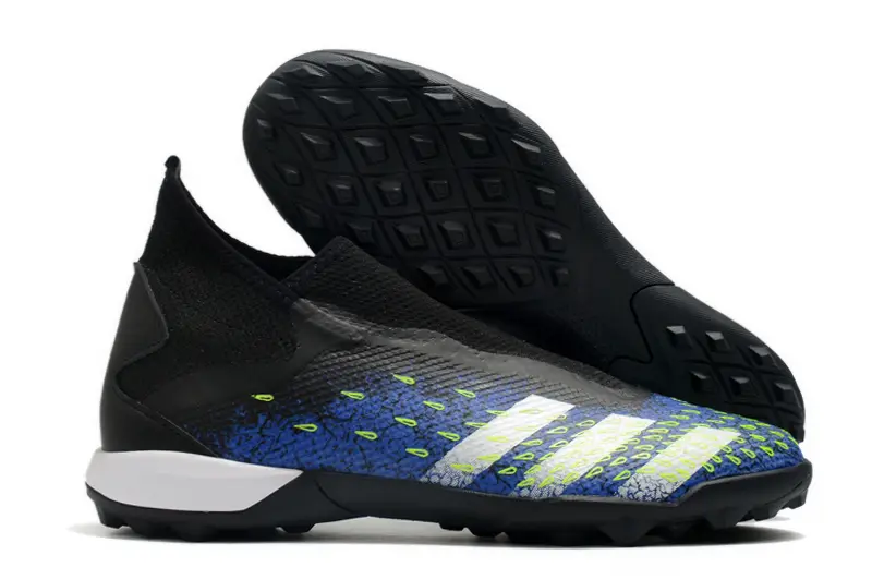 Adidas Predator Freak.3 Laceless TF - Black/Electric Blue/Lime Green