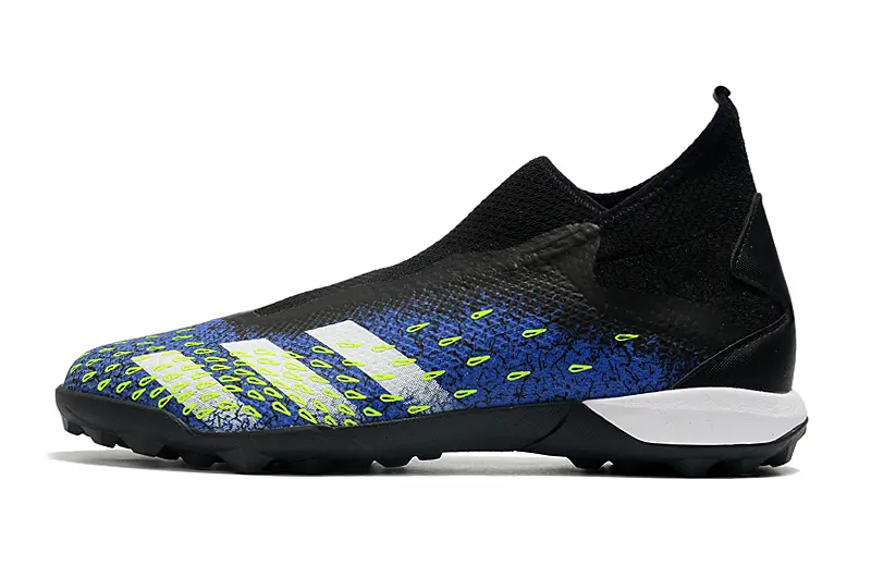Adidas Predator Freak.3 Laceless TF - Black/Electric Blue/Lime Green