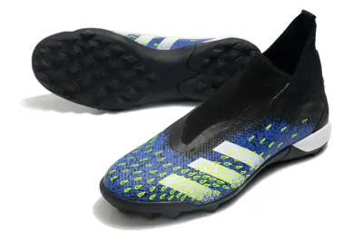 Adidas Predator Freak.3 Laceless TF - Black/Electric Blue/Lime Green