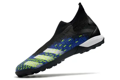 Adidas Predator Freak.3 Laceless TF - Black/Electric Blue/Lime Green