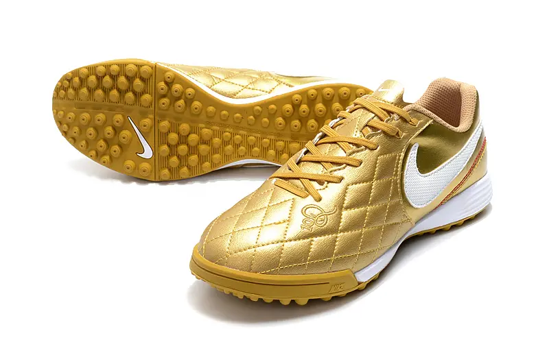 Nike Tiempo Ligera 4 10R TF - Gold/Shiny Gold/White
