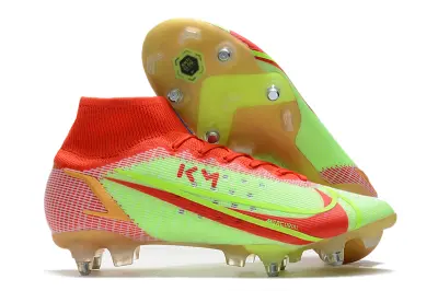 Mbappé x Nike Mercurial Superfly 8 Elite SG - Red/Electric Green/Bright Crimson
