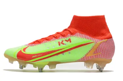 Mbappé x Nike Mercurial Superfly 8 Elite SG - Red/Electric Green/Bright Crimson