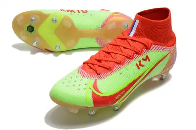 Mbappé x Nike Mercurial Superfly 8 Elite SG - Red/Electric Green/Bright Crimson