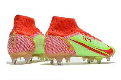 Mbappé x Nike Mercurial Superfly 8 Elite SG - Red/Electric Green/Bright Crimson