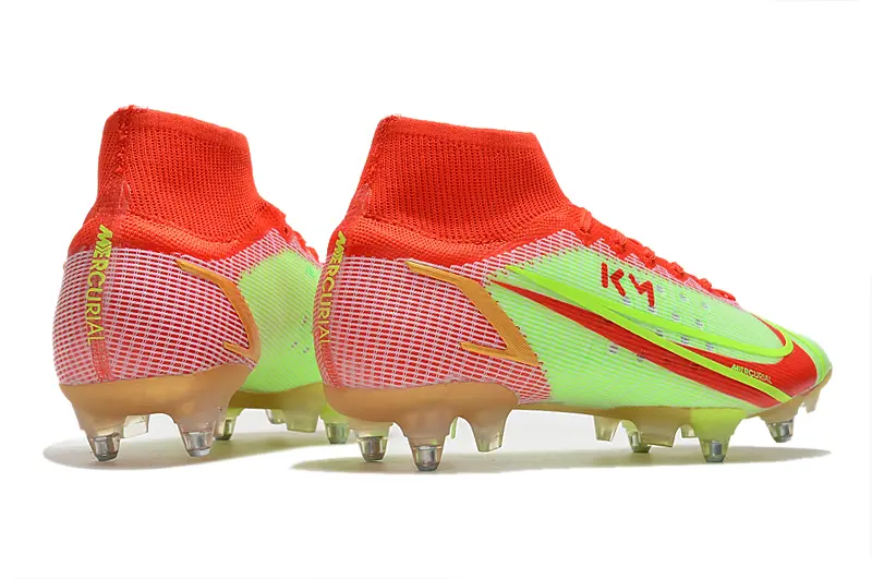 Mbappé x Nike Mercurial Superfly 8 Elite SG - Red/Electric Green/Bright Crimson