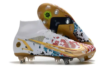 CR7 x Nike Mercurial Superfly 8 Elite SG - White/Fiery Red/Golden Yellow