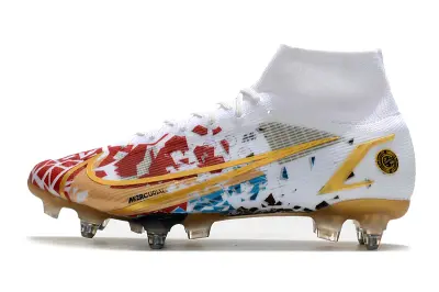 CR7 x Nike Mercurial Superfly 8 Elite SG - White/Fiery Red/Golden Yellow