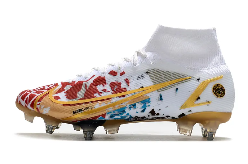 CR7 x Nike Mercurial Superfly 8 Elite SG - White/Fiery Red/Golden Yellow