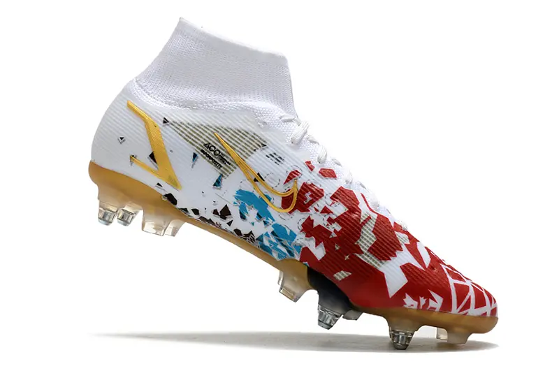 CR7 x Nike Mercurial Superfly 8 Elite SG - White/Fiery Red/Golden Yellow