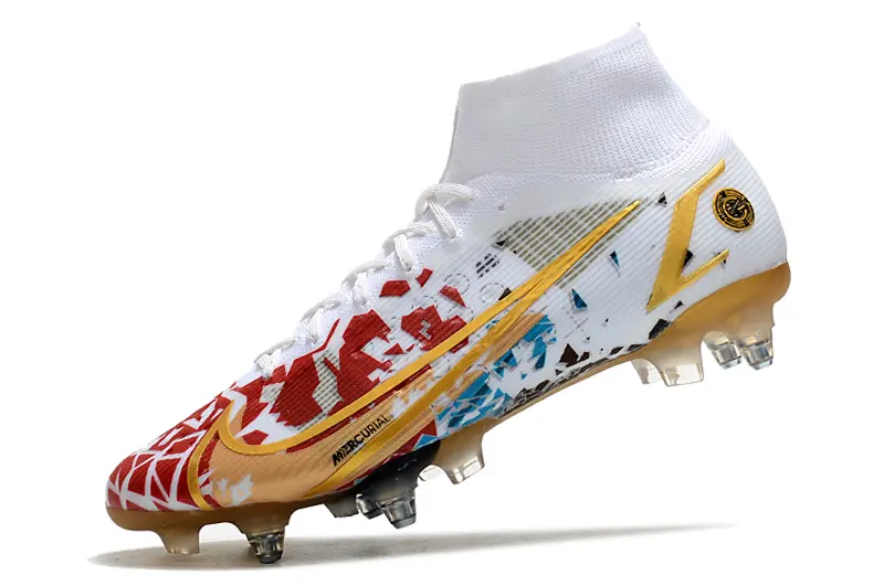 CR7 x Nike Mercurial Superfly 8 Elite SG - White/Fiery Red/Golden Yellow