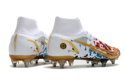 CR7 x Nike Mercurial Superfly 8 Elite SG - White/Fiery Red/Golden Yellow