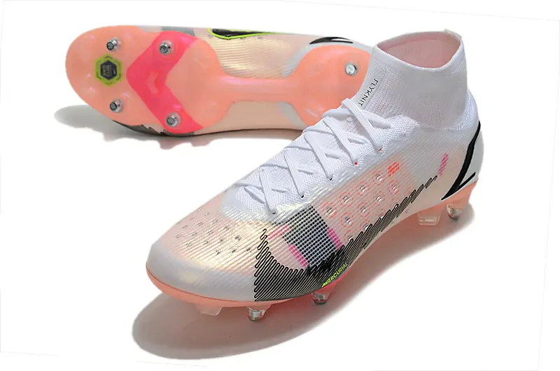 Nike Mercurial Superfly 8 Elite SG - White/Peach Pink/Black