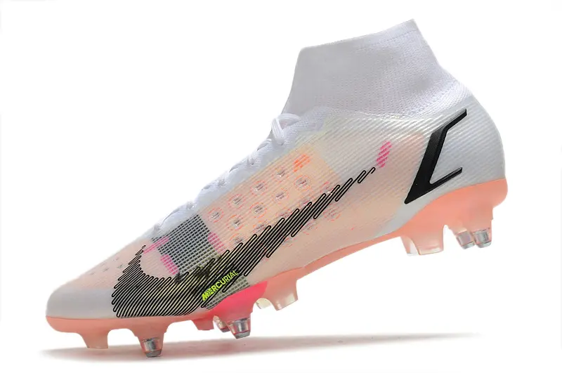 Nike Mercurial Superfly 8 Elite SG - White/Peach Pink/Black
