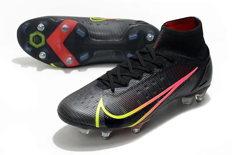 Nike Mercurial Superfly 8 Elite SG - Black/Electric Crimson/Neon Yellow