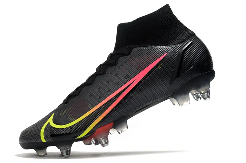 Nike Mercurial Superfly 8 Elite SG - Black/Electric Crimson/Neon Yellow